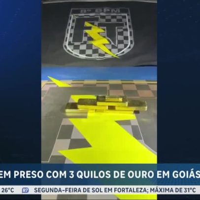 Homem é detido em Goiás com três quilos de ouro