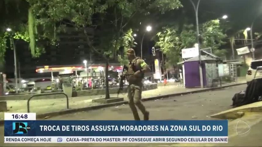 Troca de tiros assusta moradores na zona sul do Rio