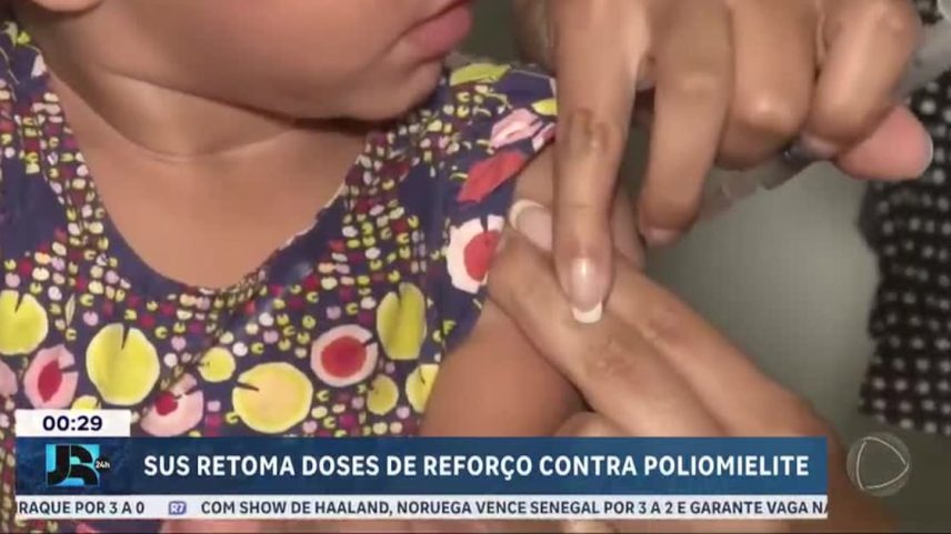 SUS retoma segunda dose de reforço contra a poliomielite a partir de agosto
