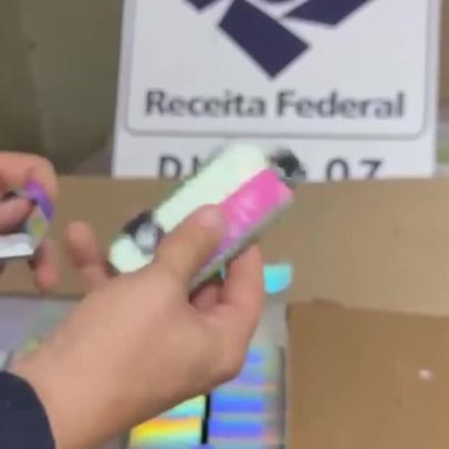 Receita Federal desmonta esquema ilegal de venda de cigarros eletrônicos