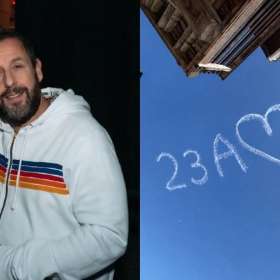 Adam Sandler faz mensagem romântica no céu para a esposa