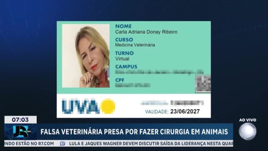 Falsa veterinária é presa no Rio de Janeiro