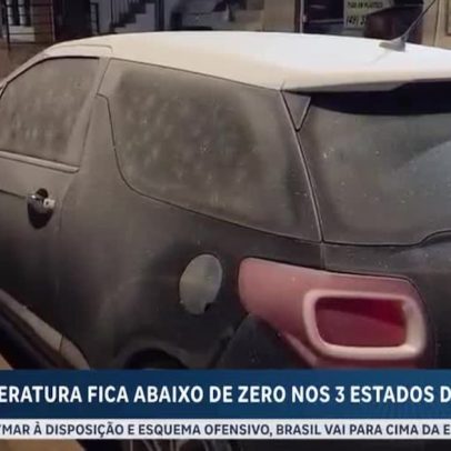 Onda de frio leva o Sul a -9,3°C