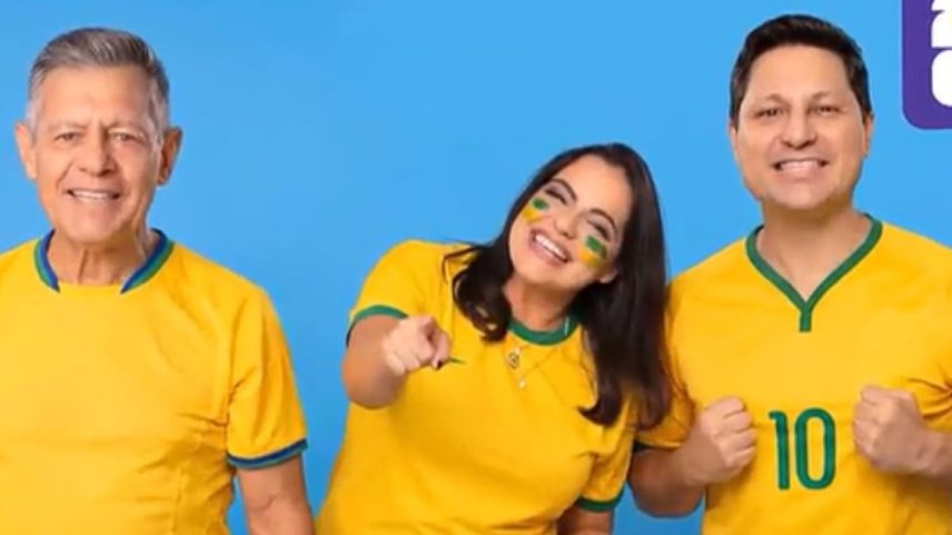 Álbum da Copa mostra figurinhas dos apresentadores do Balanço Geral