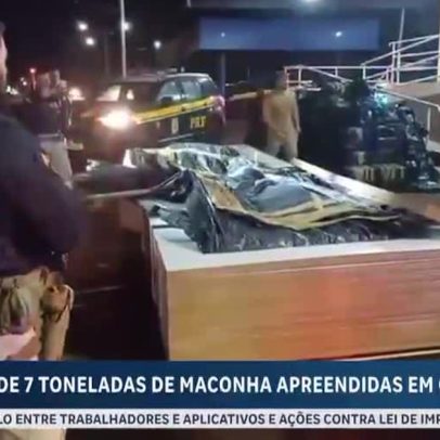 PRF apreende mais de sete toneladas de maconha em Goiás