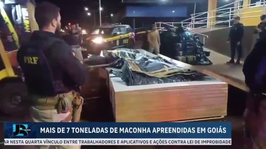 PRF apreende mais de sete toneladas de maconha em Goiás