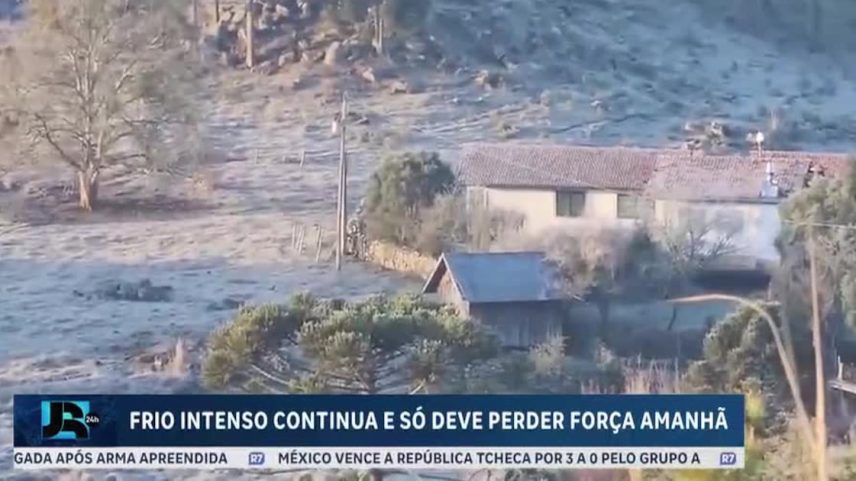 Frio intenso atinge região centro-sul do Brasil