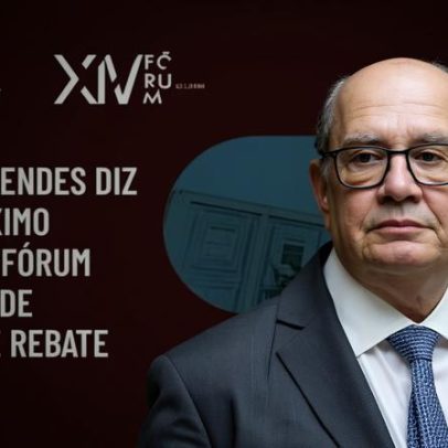 Gilmar Mendes fala de versão mundial do Fórum de Lisboa e rebate críticas