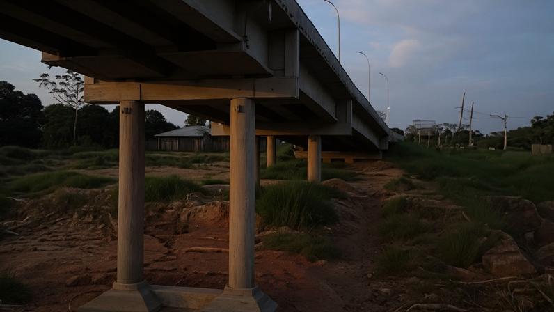 Ponte desaba no Acre e juiz aposentado fica ferido