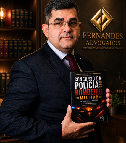 Ricardo Fernandes e seu lançamento sobre eliminações em concursos da Polícia e Bombeiro Militar.