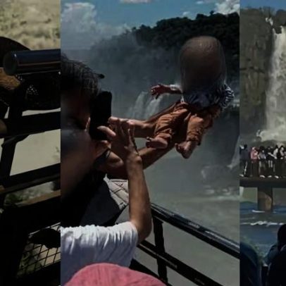 Casos de imprudência de turistas nas Cataratas do Iguaçu são relembrados