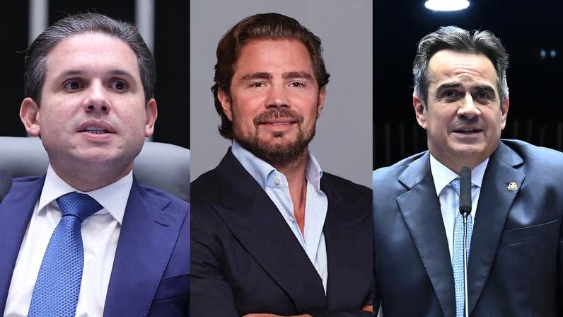Hugo Motta, Daniel Vorcaro e Ciro Nogueira