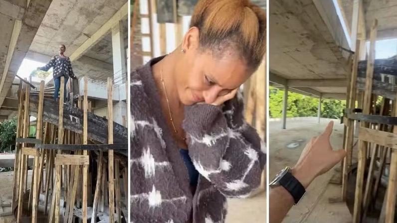 Aline Wirley visita obras da mansão com Igor Rickli: 'Quantos anos esperando'