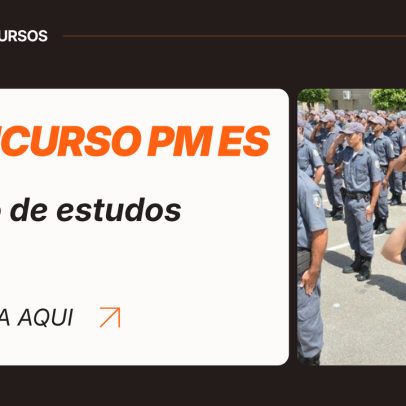 Plano de estudos para o concurso PM ES tem cronograma gratuito