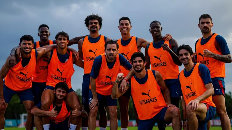 Postagem da seleção de Portugal nas redes sociais — Foto: Reprodução