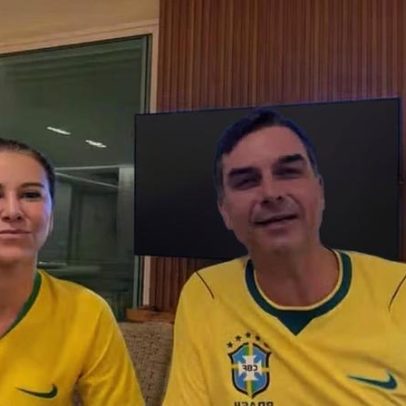 Flávio Bolsonaro comenta vídeo de Michelle: é dia do Brasil