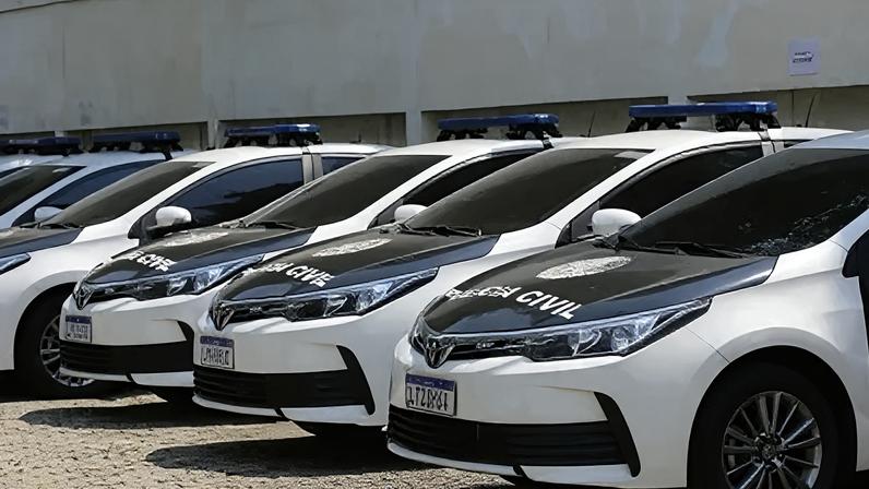 Viaturas da Polícia Civil do Rio de Janeiro