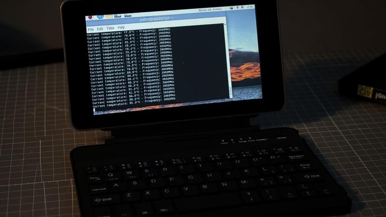 My Raspberry Pi cyberdeck.