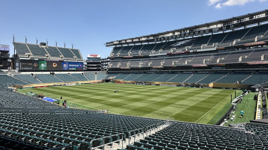 Estádio Lincoln Financial Field, o Philadelphia Stadium, recebe Brasil x Haiti — Foto: ge