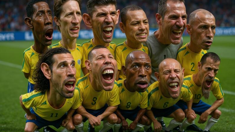 MIS Experience mergulha na participação da seleção brasileira de futebol em Copas. Foto: Charge/ Mário Alberto