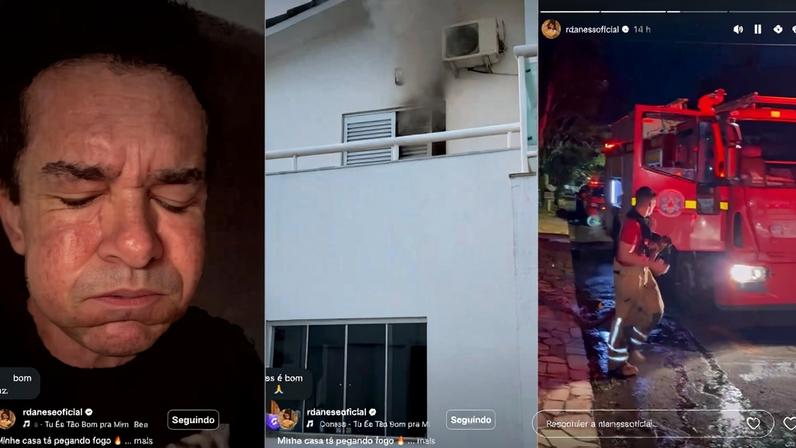 Incêndio na casa de Régis Danese: veja o relato do cantor