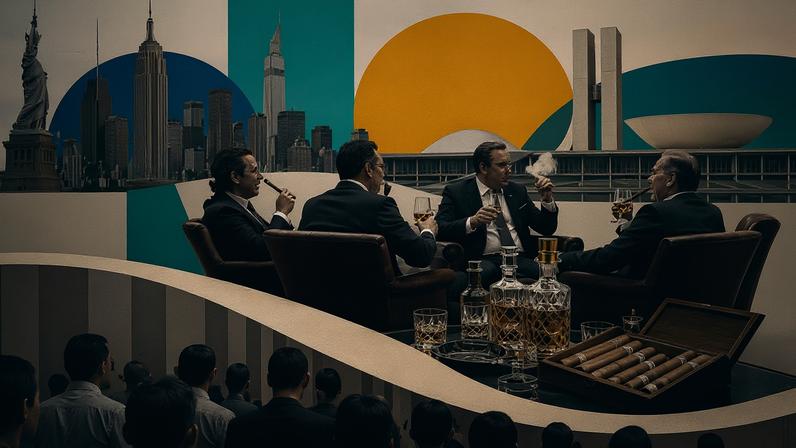 Deveria causar indignação ao brasileiro ostentação como forma de cooptação de políticos e poderosos. (Foto: Imagem criada utilizando Open AI/Gazeta do Povo)