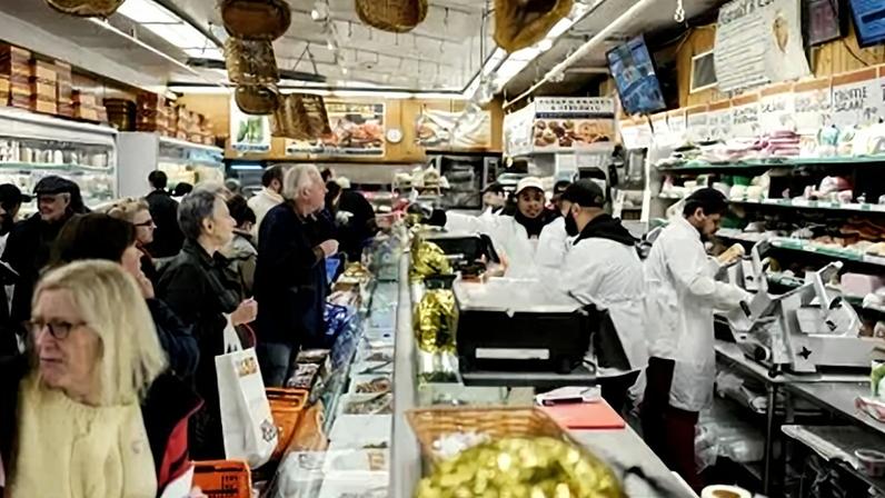 Supermercado em Nova York em 26 de novembro de 2025