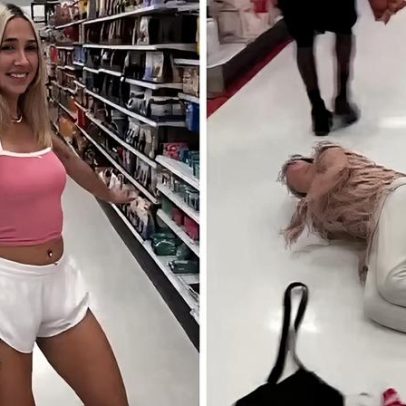 Influenciadora revolta após queda de idosa em vídeo de dança no supermercado