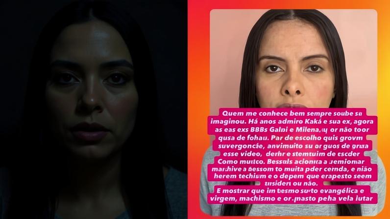 Capturas de tela do Instagram de Sarah Alcantara, influenciadora
