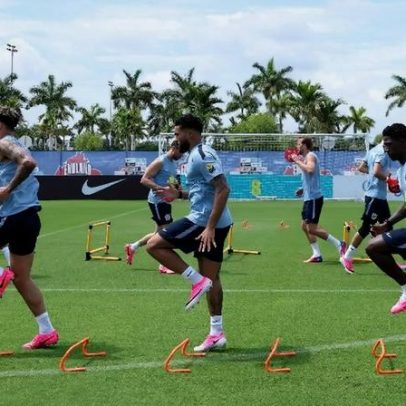 Inglaterra treina sob calor intenso nos EUA antes da Copa
