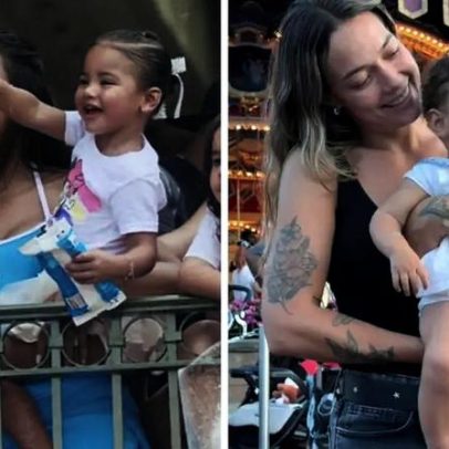 Bruna Biancardi e Carol Dantas curtem dia em família na Disney