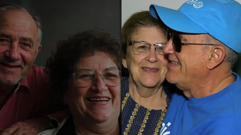 Renato e Maria Ivete posam para fotos