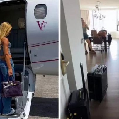 Virginia chega a Houston de jato e se hospeda em hotel de R$12 mil por dia