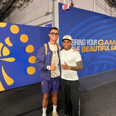 Cristiano Ronaldo encontra Rodrygo e orienta sobre lesão em vídeo