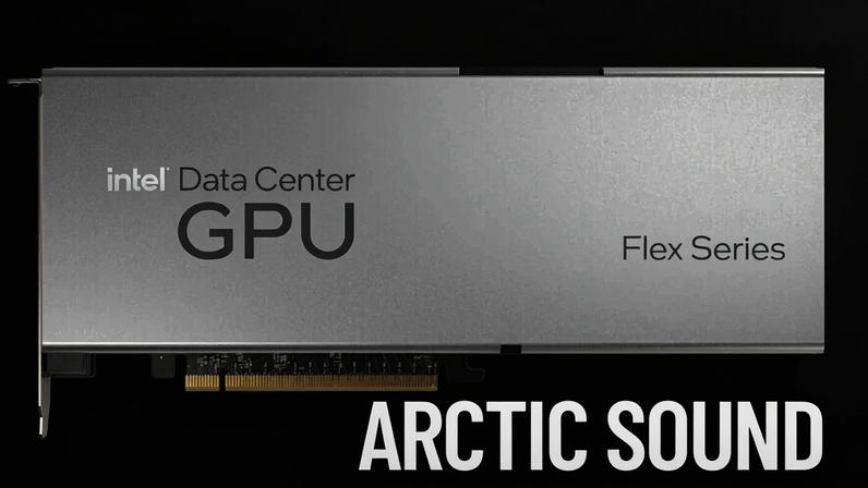 Imagem conceitual de GPU Intel para servidores