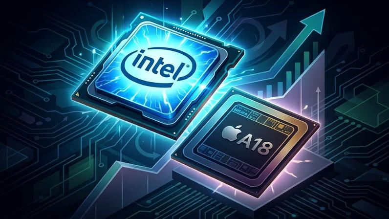 Chip básico da Intel chega perto do Apple A18 Pro em benchmark