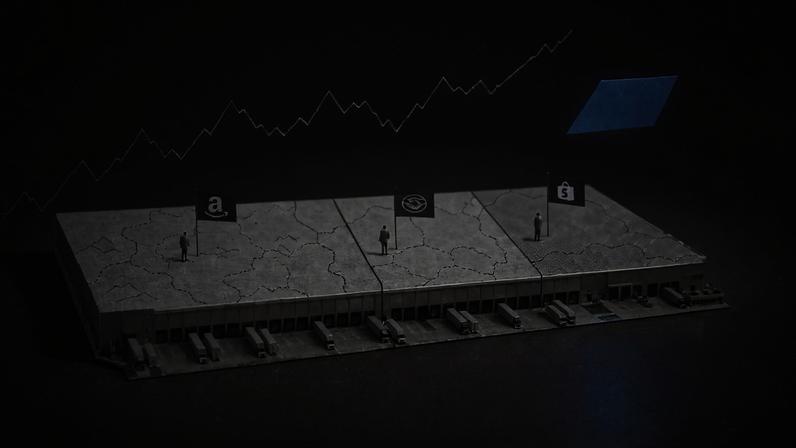 Disputa por galpões está cada vez mais intensa no país (Ilustração: João Brito/ InvestNews)