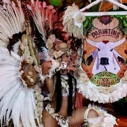 Isabelle Nogueira se despede do posto de cunhã-poranga do Boi Garantido