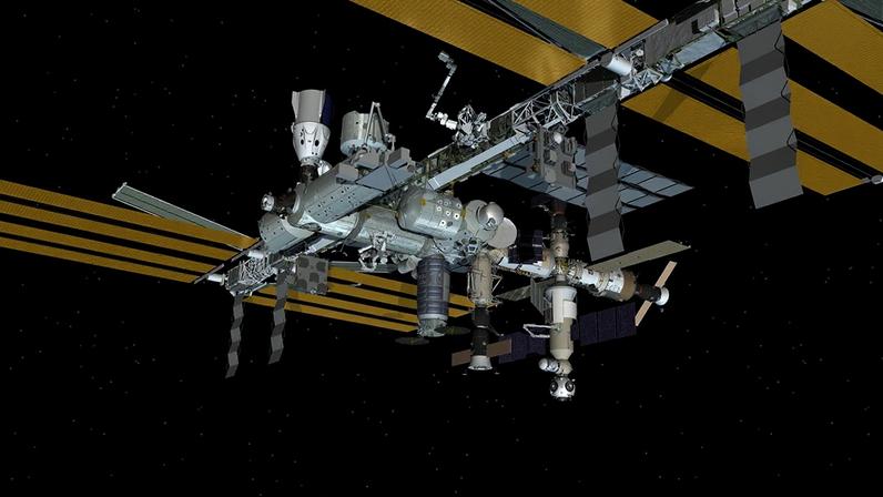 June 16, 2026: International Space Station Configuration. Five spaceships are parked at the space station including the SpaceX Crew-12 Dragon, Northrop Grumman’s Cygnus XL, the Soyuz MS-28 crew ship, and the Progress 94 and 95 resupply ships.