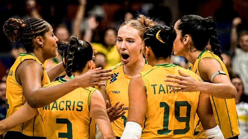 Brasil x Itália VNL vôlei — Foto: VNL