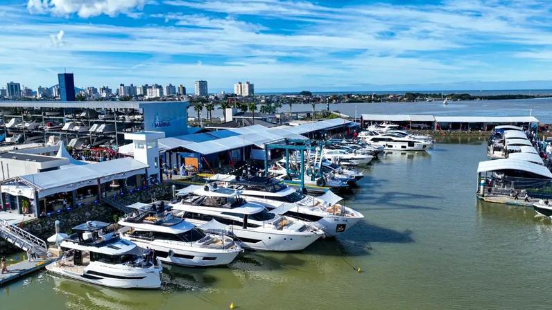 Itajaí lidera as exportações brasileiras de barcos de lazer. (Foto: Victor Santos/Acervo pessoal)