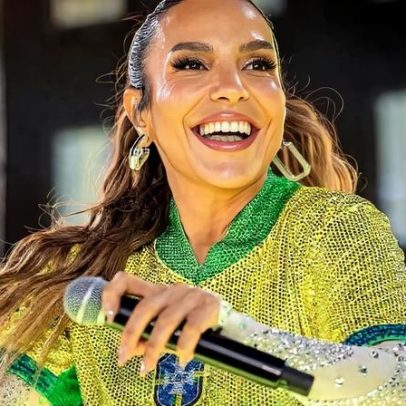 Ivete leiloa camisa da seleção brasileira para ações sociais