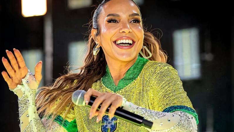 Ivete leiloa camisa da Seleção Brasileira em prol de ações sociais