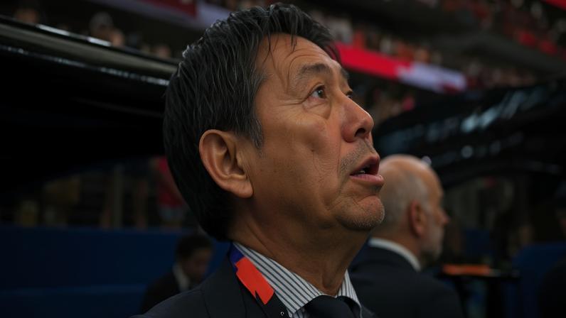 Holanda x Japão: técnico da seleção japonesa se emociona durante hino