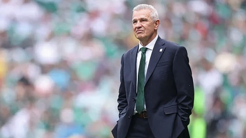 Javier Aguirre, técnico do México, no confronto contra a África do Sul, válido pela abertura da Copa do Mundo