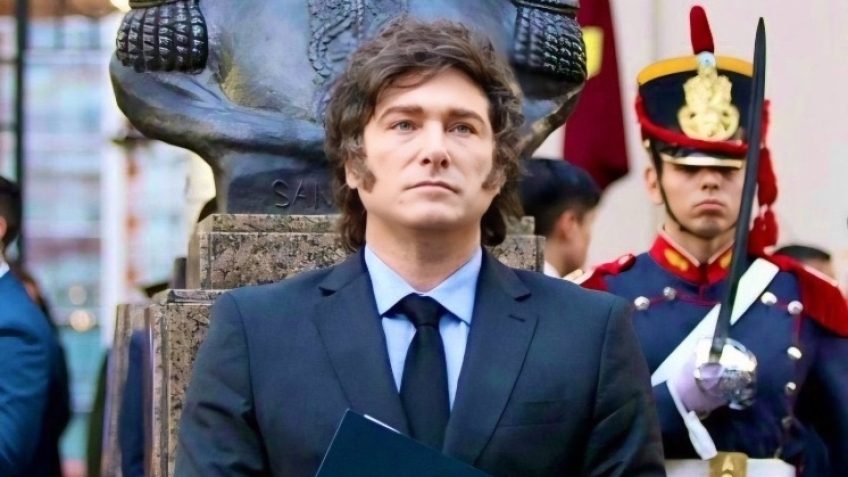 Queda do risco-país argentino no governo Milei (foto) coincide com melhora da avaliação das agências de classificação de risco e acúmulo de reservas internacionais