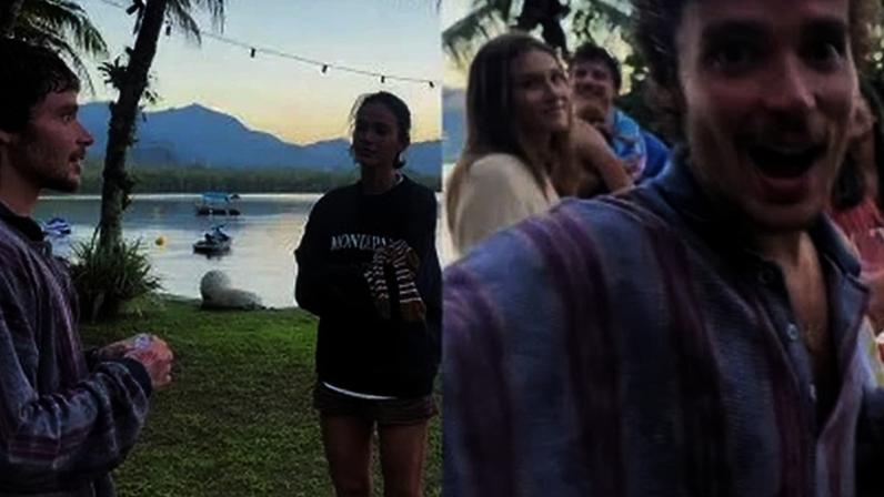 Bruna Marquezine integrou Shawn Mendes em seu grupo de amigos no aniversário de João Lucas
