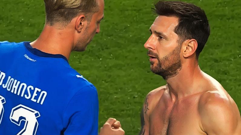 Uma interação entre Lionel Messi e o atacante islandês Daniel Gudjohnsen chamou a atenção logo após a partida vencida pela Argentina