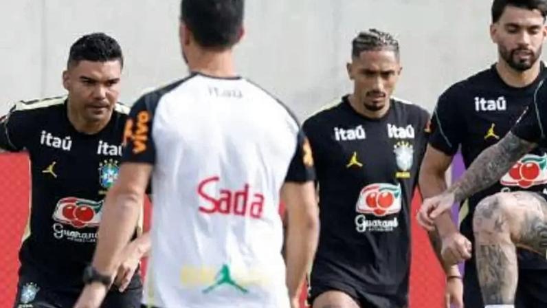 Jogadores da Seleção Brasileira trabalham em New Jersey