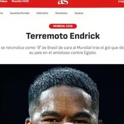 Jornal espanhol chama Endrick de Terremoto e o aponta como favorito